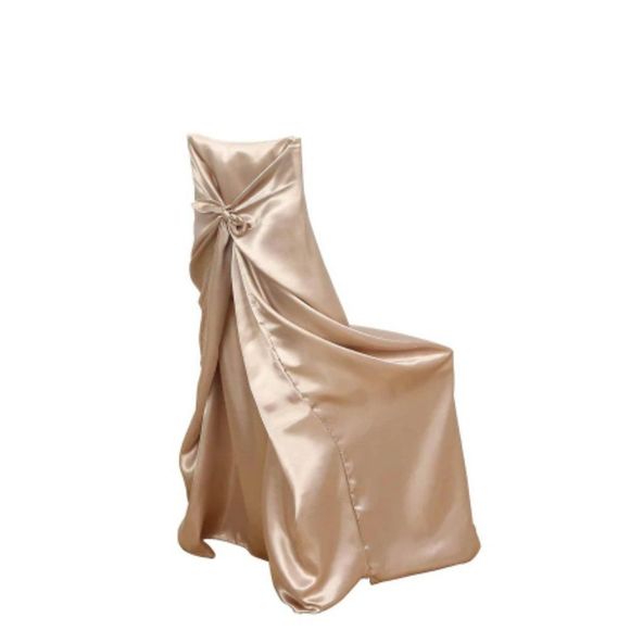 Nude Universal Satin 300 Chair Cover - Picture 3 of 3